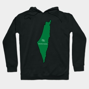 I Love Palestine My Homeland Palestinian Map And The Most Scared Place Hoodie